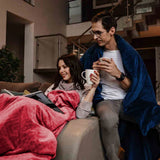 Original Therapiedecke - Gewichtsdecke mit 4-Jahreszeiten Bezug in Pink für Erwachsene