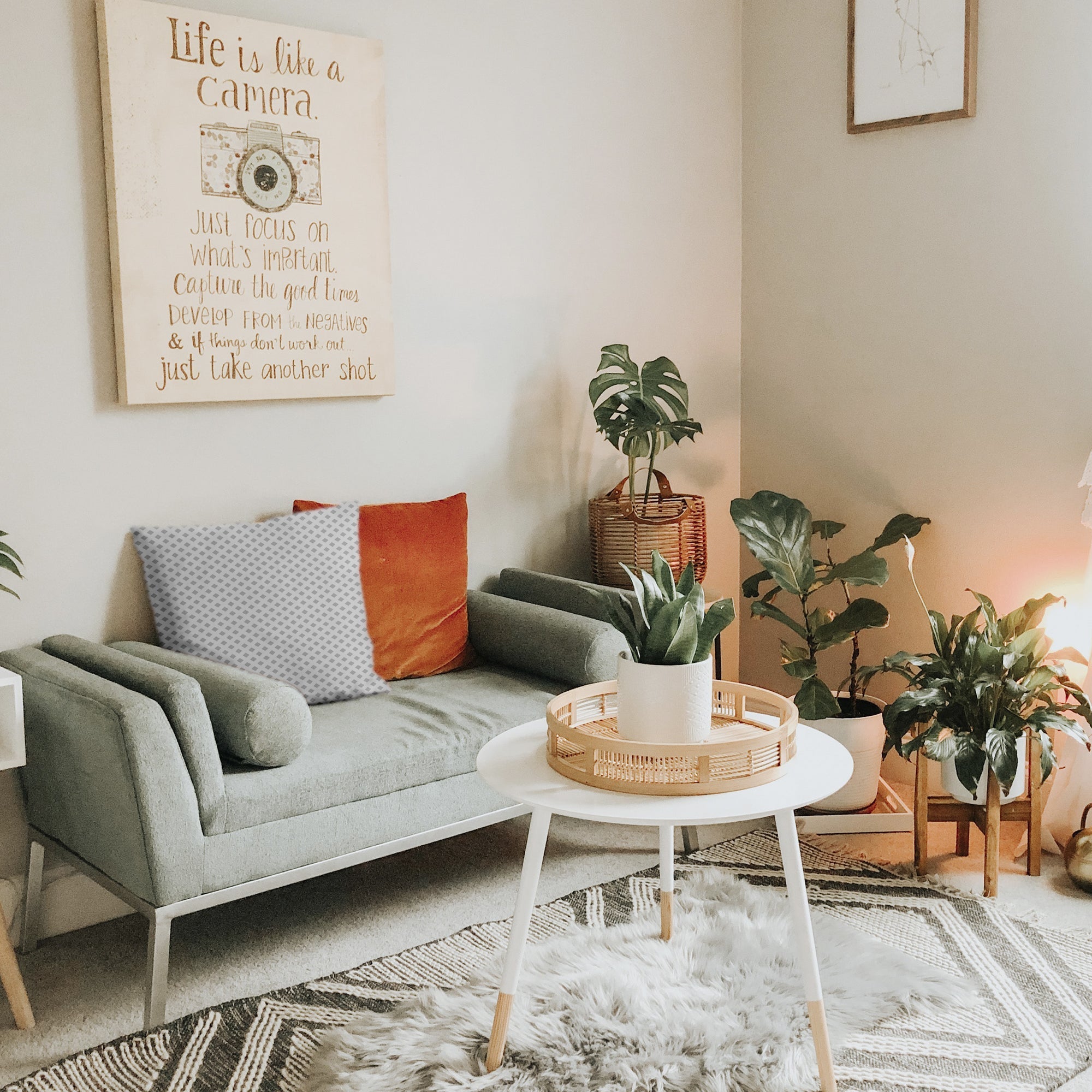 Gesundheitskissen Weiß mit zarten Karos