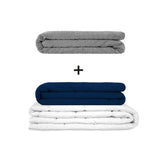 Original Therapiedecke - Gewichtsdecken Set für Erwachsene inklusive 2 Bezügen nach Wahl