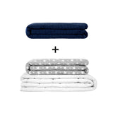 Original Therapiedecke - Gewichtsdecken Set für Erwachsene inklusive 2 Bezügen nach Wahl