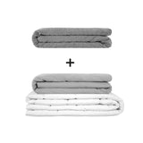 Original Therapiedecke - Gewichtsdecken Set für Erwachsene inklusive 2 Bezügen nach Wahl