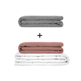 Original Therapiedecke - Gewichtsdecken Set für Erwachsene inklusive 2 Bezügen nach Wahl