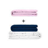 Original Therapiedecke - Gewichtsdecken Set für Erwachsene inklusive 2 Bezügen nach Wahl