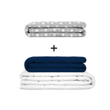 Original Therapiedecke - Gewichtsdecken Set für Erwachsene inklusive 2 Bezügen nach Wahl