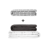 Original Therapiedecke - Gewichtsdecken Set für Erwachsene inklusive 2 Bezügen nach Wahl