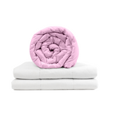 Originele therapiedeken - verzwaringsdeken met katoenen hoes in roze voor volwassenen