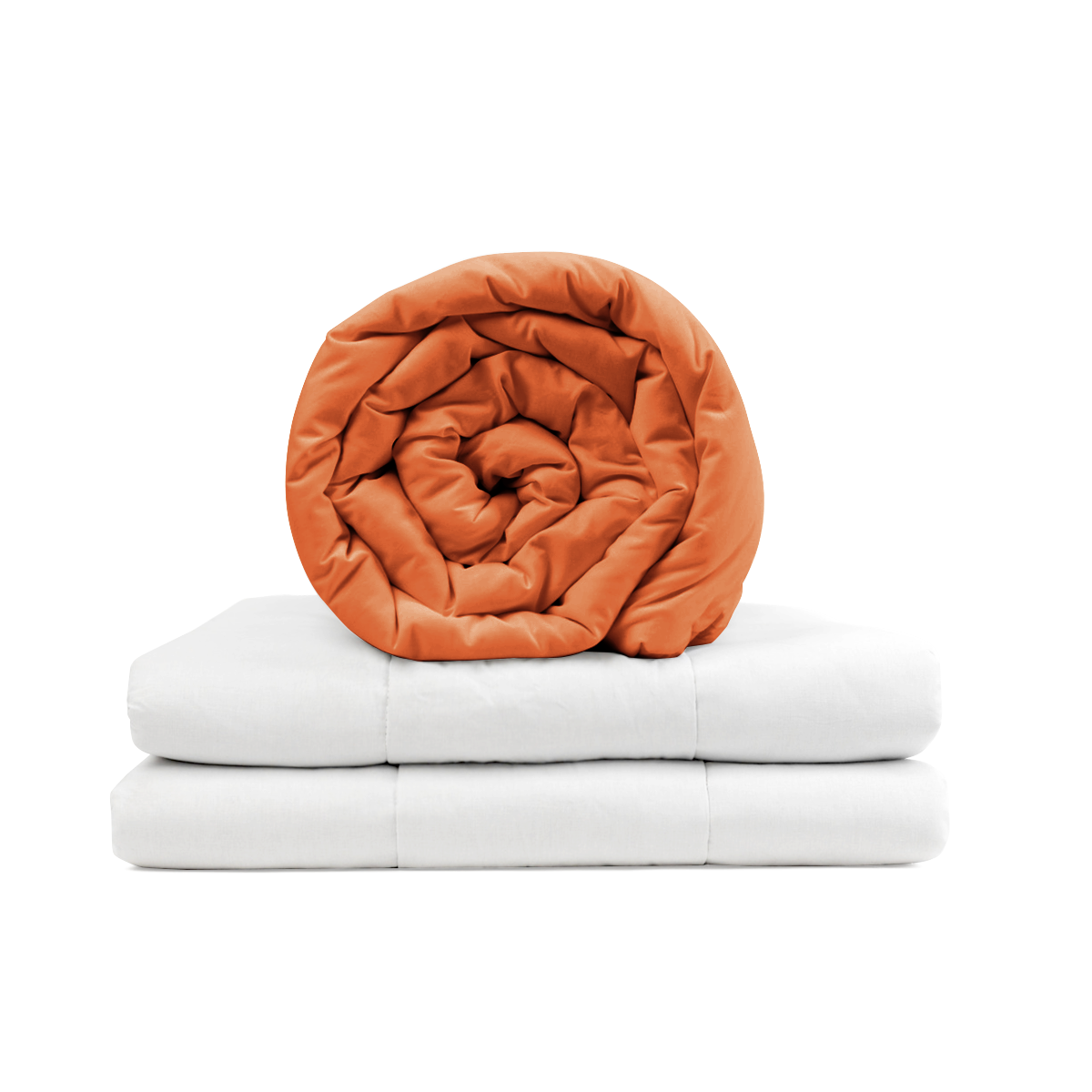Original Therapiedecke - Gewichtsdecke mit Baumwollbezug in Rostrot für Kinder