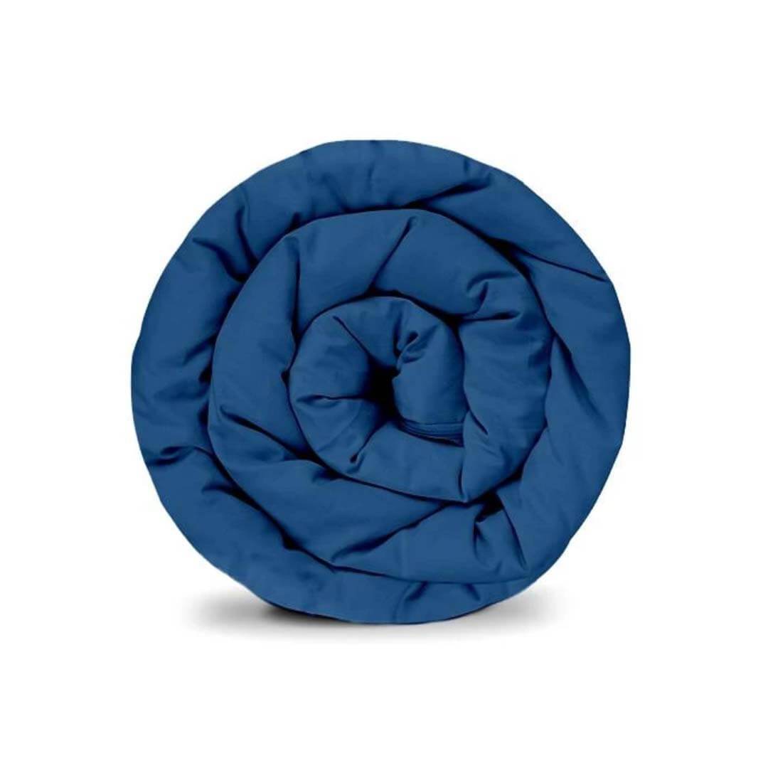 Originele therapiedeken - katoenen hoes in blauw