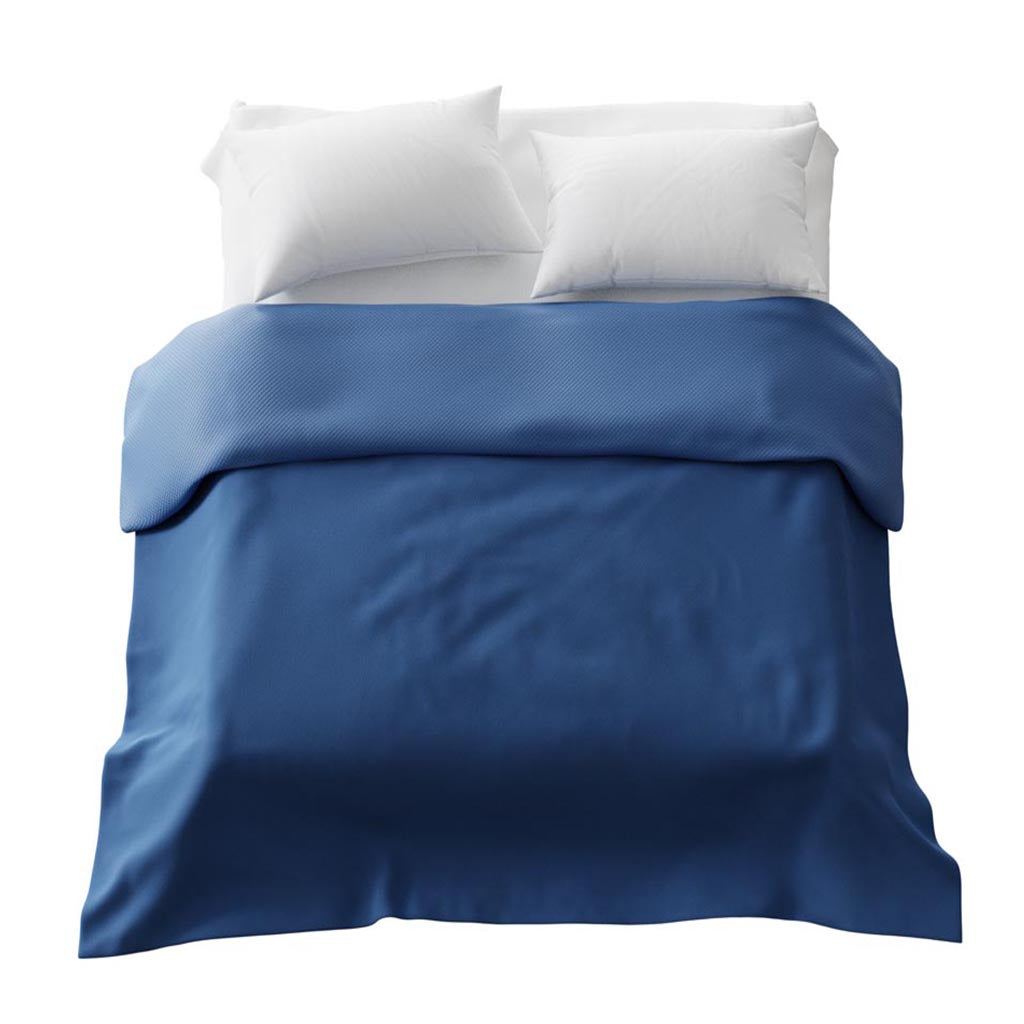 Originele therapiedeken - katoenen hoes in blauw