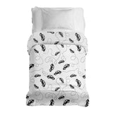 Originele therapiedeken - katoenen hoes met zwarte auto's