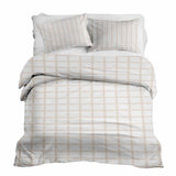 Therapiedekens Beddengoed Set Oranje Beige Ruit