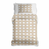 Therapiedekens Beddengoed Set Wit met Cirkels Beige