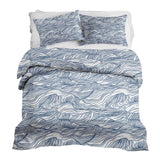 Therapiedekens Beddengoed Set Golven in Blauw