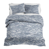 Therapiedekens Beddengoed Set golvend patroon Blauw