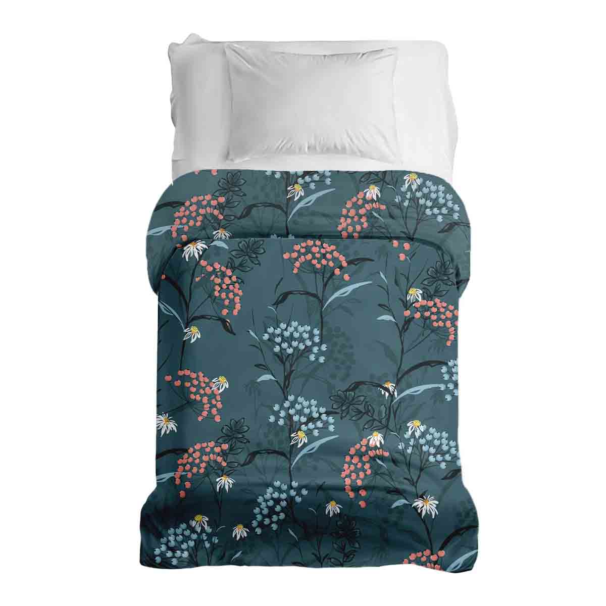 Originele therapiedeken - katoenen hoes lentebloemen