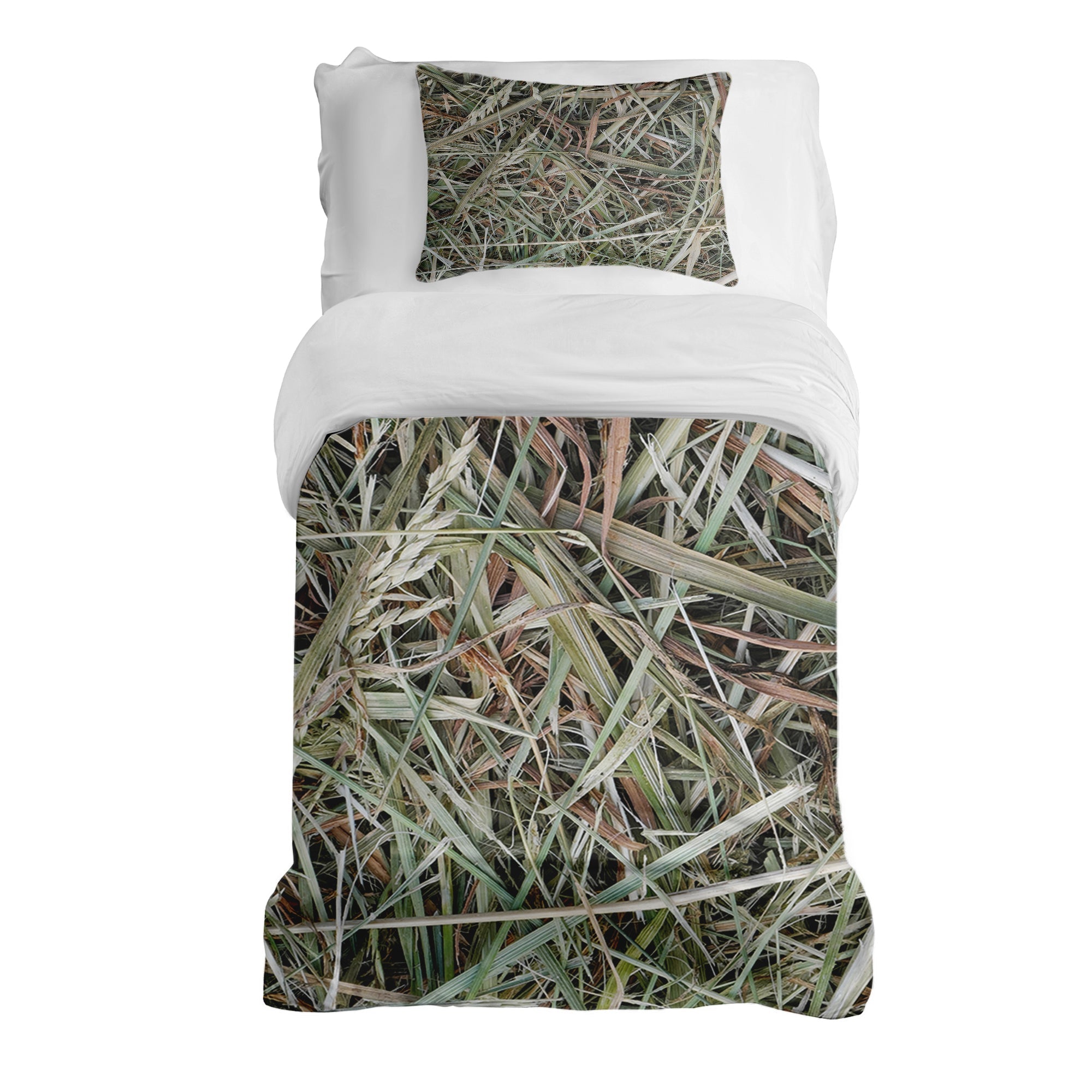 Therapiedekens beddengoed set wit met stro