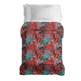 Originele therapiedeken - katoenen hoes abstract rood