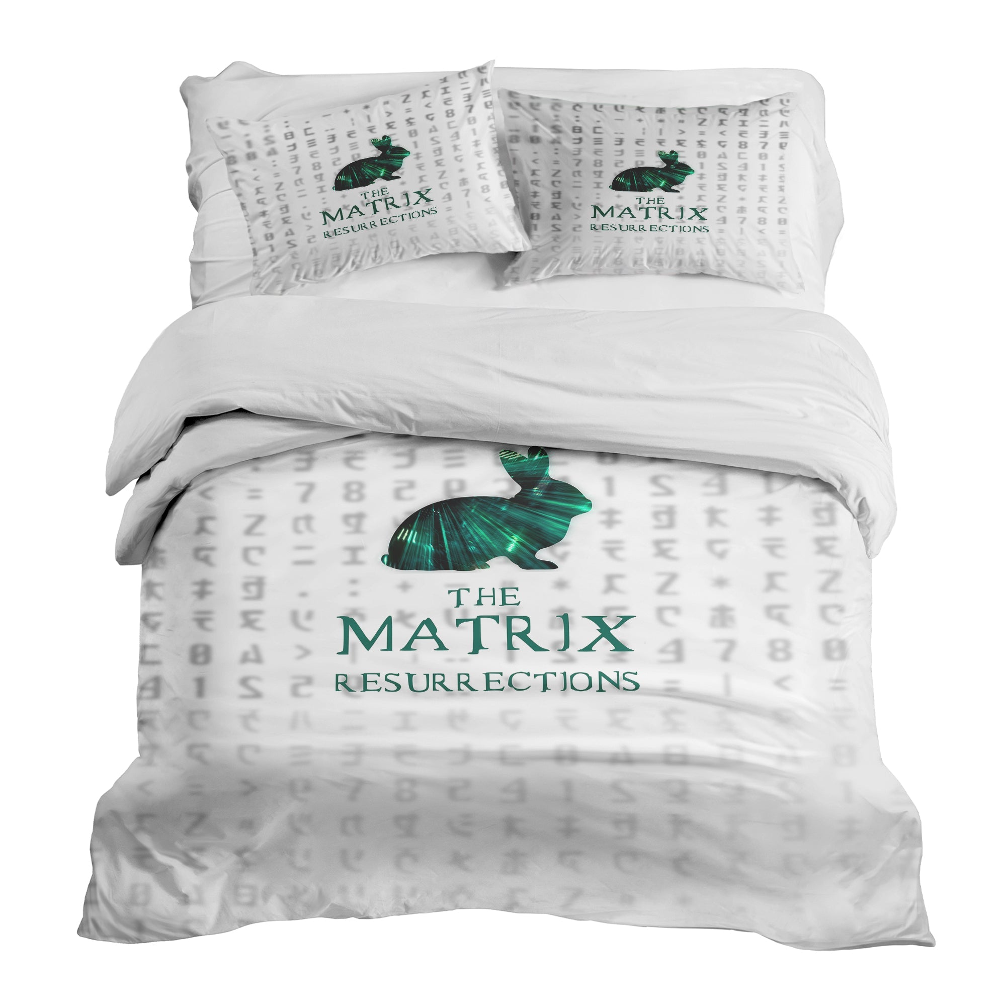 Original Therapiedecke - Baumwoll Bettwäsche Set Weiß Matrix