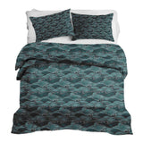Therapiedekens beddengoed set golven turquoise-groen