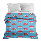 Originele therapiedeken - lichtblauwe katoenen hoes met Pokemon