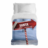 Originele therapiedeken - katoenen hoes met Santa