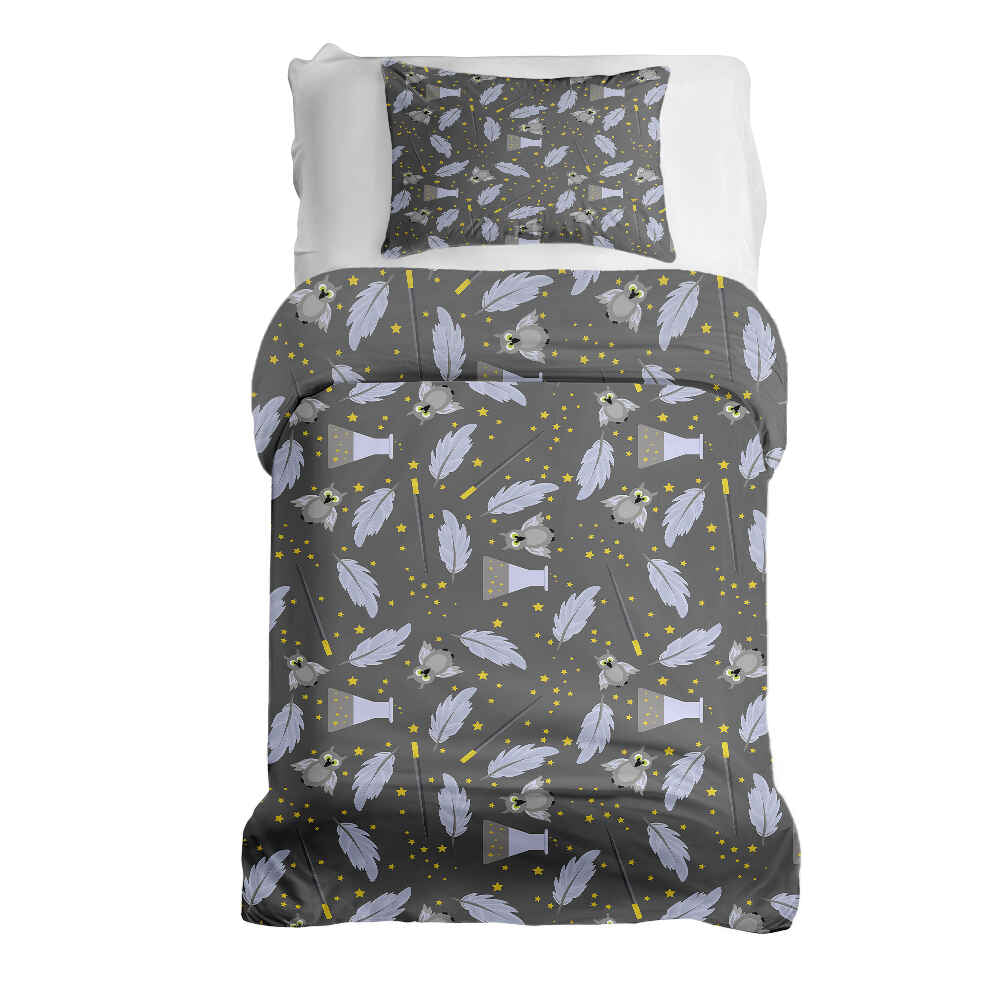 Original Therapiedecke - Baumwoll Bettwäsche Set Schwarz Zauberstab