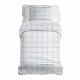 Therapiedekens Beddengoed Set Wit Blauw Geruit