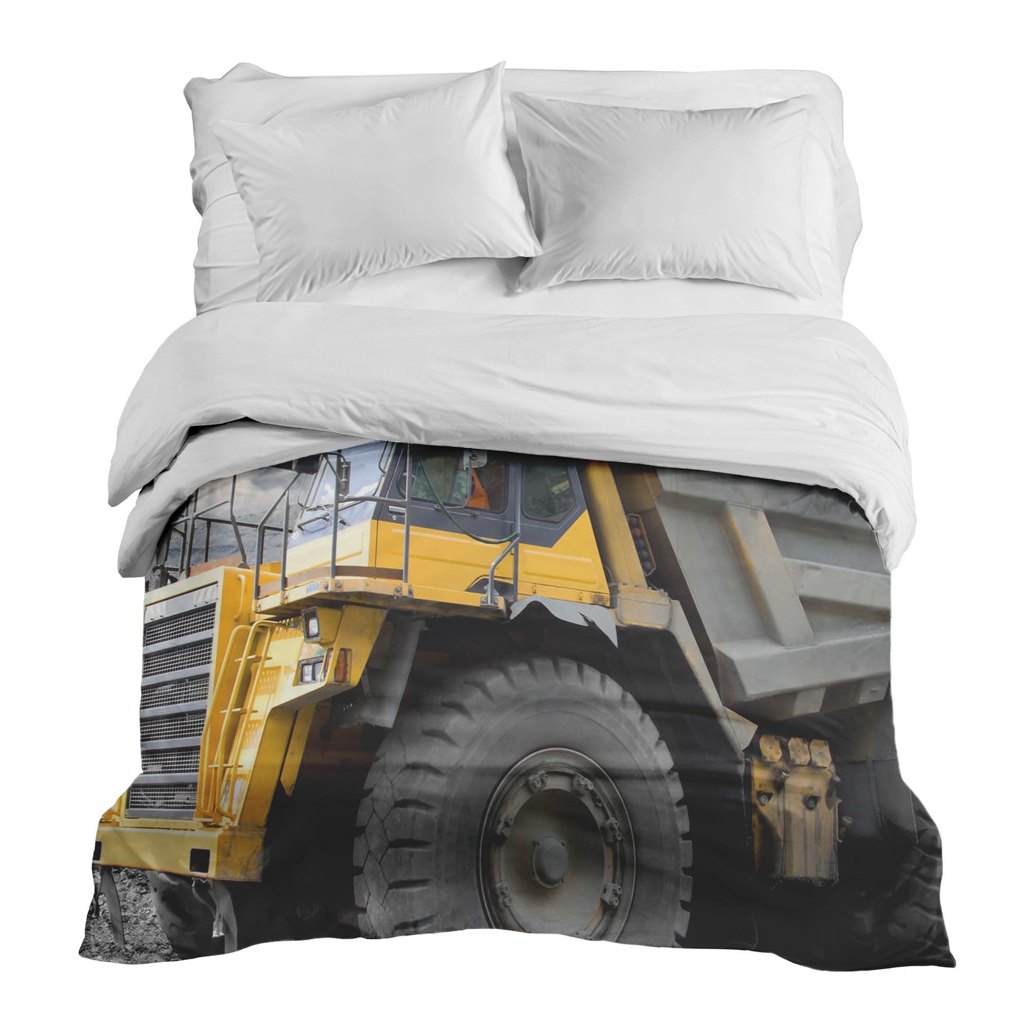 Original Therapiedecke - Baumwollbezug Gelber LKW