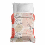 Originele therapiedeken - katoenen hoes beige met abstract gezicht