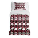 Therapiedekens beddengoedset ruit met kerstmotieven