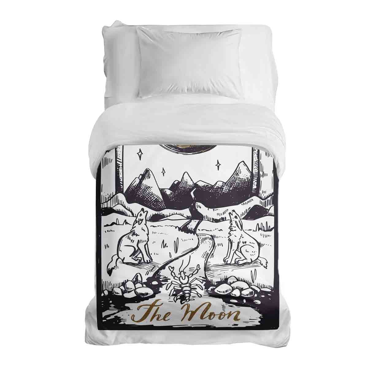 Original Therapiedecke - Baumwollbezug Wolf und Mond