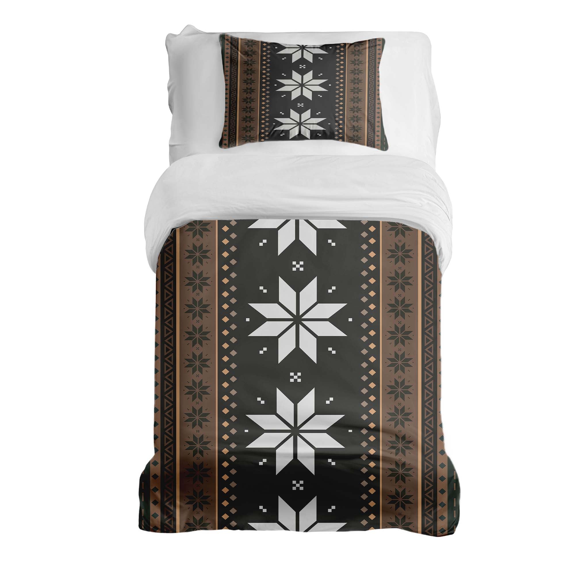 Original Therapiedecke - Baumwoll Bettwäsche Set gestreift mit Sternen