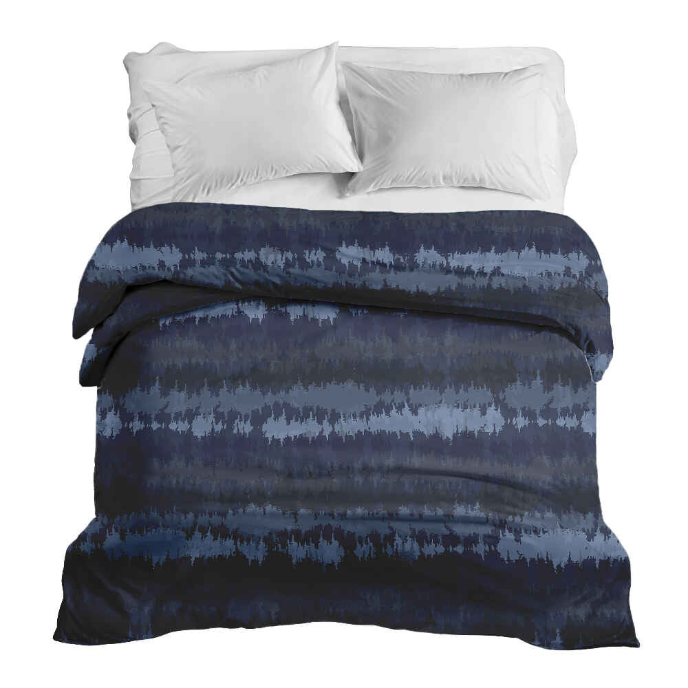 Original Therapiedecke - Baumwollbezug blaue Schallwellen