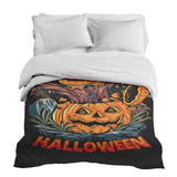 Originele therapiedeken - katoenen hoes Halloween pompoen