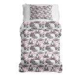 Therapiedekens beddengoed set met roze Boeddha