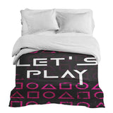 Originele therapiedeken - katoenen hoes Let's Play