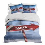 Therapiedekens beddengoed set met Santa