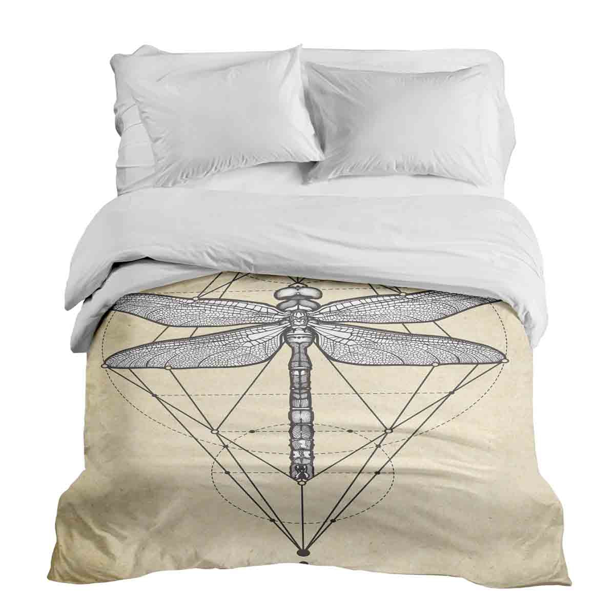 Original Therapiedecke - Baumwollbezug Gelb mit Libelle