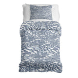 Therapiedekens Beddengoed Set golvend patroon Blauw