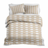 Therapiedekens Beddengoed Set Wit met Cirkels Beige