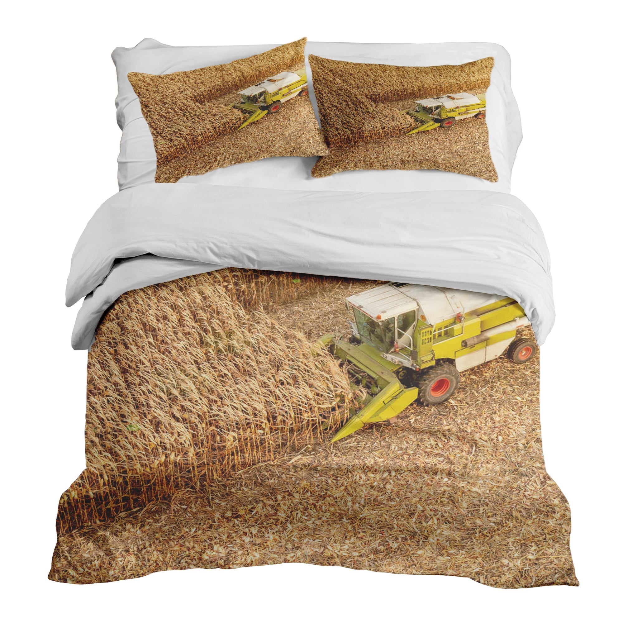 Original Therapiedecke - Baumwoll Bettwäsche Set Trecker auf Feld