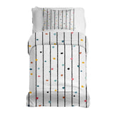 Therapiedekens beddengoedset met gekleurde stippen