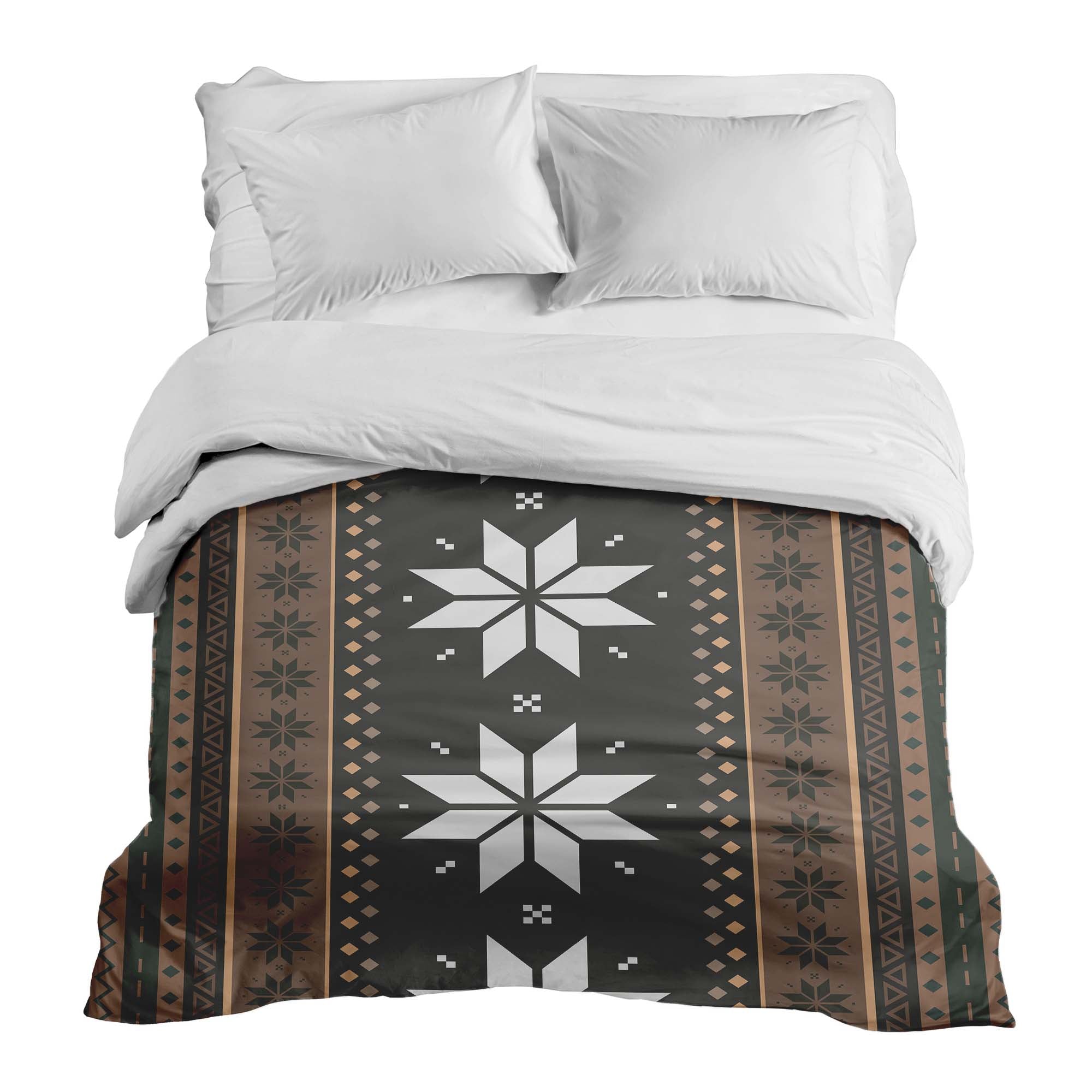 Original Therapiedecke - Baumwollbezug gestreift mit Sternen