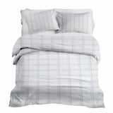 Therapiedekens Beddengoed Set Wit Blauw Geruit