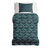 Therapiedekens beddengoed set golven turquoise-groen