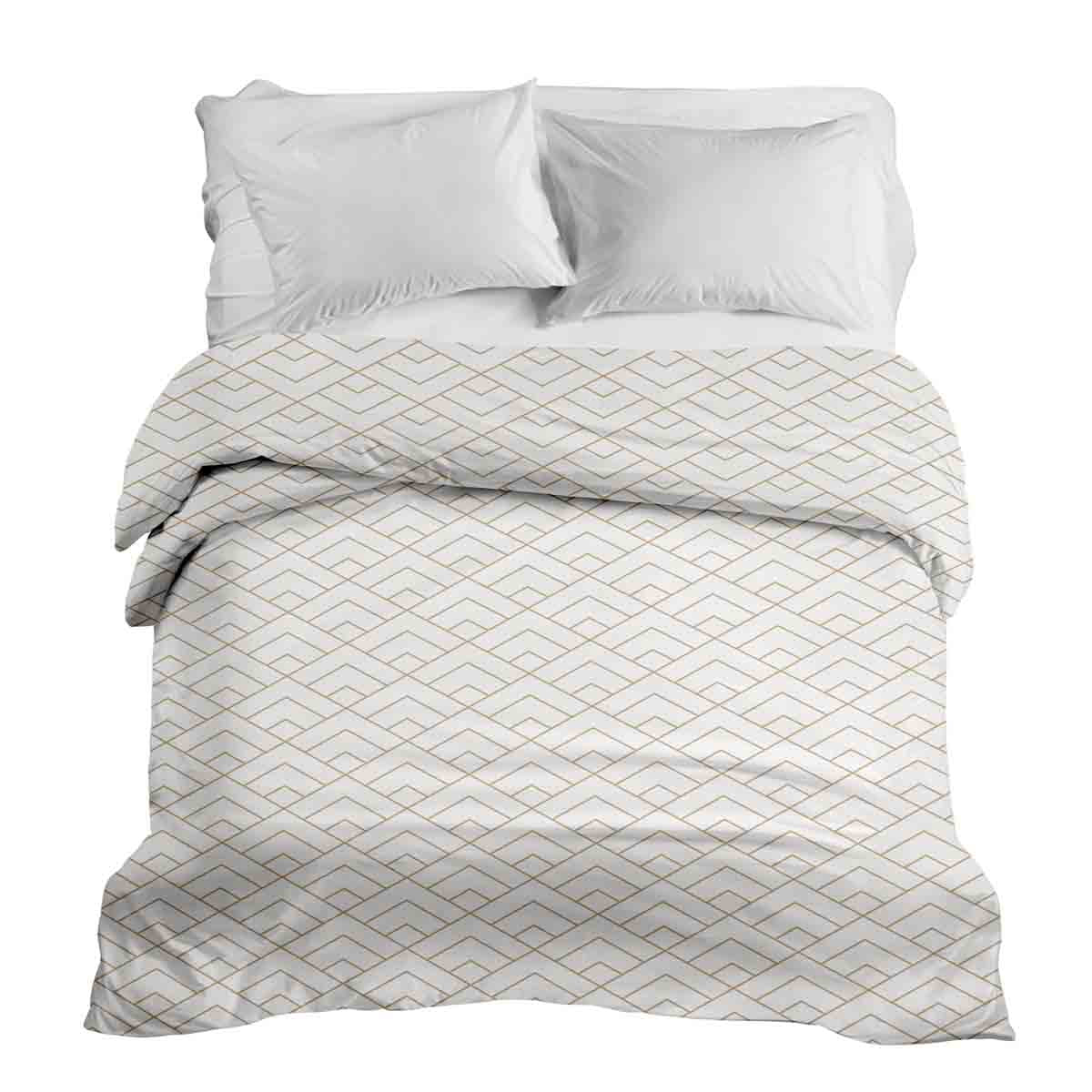 Original Therapiedecke - Baumwollbezug mit goldenem Streifenmuster
