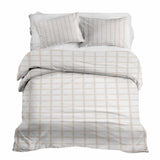 Therapiedekens Beddengoed Set Oranje Beige Ruit