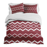 Therapiedecken beddengoed set met rood kerstpatroon