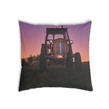 Gezondheidskussen paars met tractor