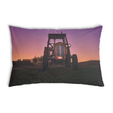 Gezondheidskussen paars met tractor